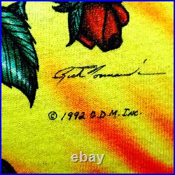 Grateful Dead Shirt T Shirt Vintage 1992 Space Your Face Roses Tie Dye GDM L