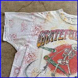 Grateful Dead Shirt T Shirt Vintage 1992 Summer Tour Croquet Dancing Bear XXL