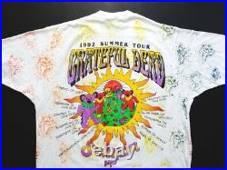 Grateful Dead Shirt T Shirt Vintage 1992 Summer Tour Croquet Skeleton Sun XL New