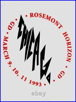 Grateful Dead Shirt T Shirt Vintage 1993 Chicago Illinois IL City Rosemont GDM L