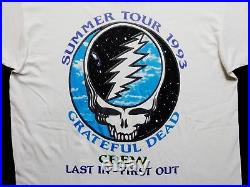 Grateful Dead Shirt T Shirt Vintage 1993 Road Crew Summer Tour Marshall GDM XL