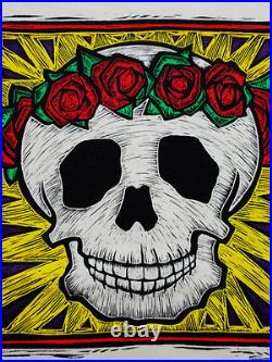 Grateful Dead Shirt T Shirt Vintage 1993 Rose Garland Sun Skull Lambert XL New