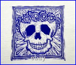 Grateful Dead Shirt T Shirt Vintage 1993 Rose Garland Sun Skull Lambert XL New