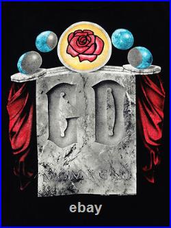 Grateful Dead Shirt T Shirt Vintage 1993 Spring Tour Stone Rose GD Black GDM XL