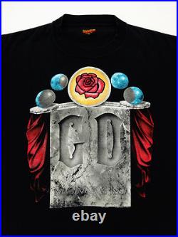 Grateful Dead Shirt T Shirt Vintage 1993 Spring Tour Stone Rose GD Black GDM XL Grateful Dead Shirt T Shirt Vintage 1993 Spring Tour Stone Rose GD Black GDM XL