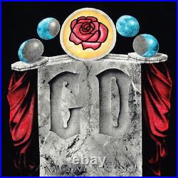 Grateful Dead Shirt T Shirt Vintage 1993 Spring Tour Stone Rose GD Black GDM XL