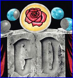 Grateful Dead Shirt T Shirt Vintage 1993 Spring Tour Stone Rose GD Black GDM XL