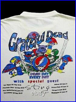 Grateful Dead Shirt T Shirt Vintage 1993 Summer Tour Dead Day Every Day Sting XL