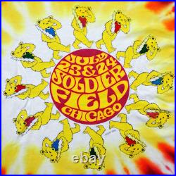 Grateful Dead Shirt T Shirt Vintage 1994 Chicago Soldier Field 7/23/94 7/24/94 L