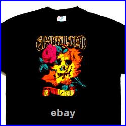Grateful Dead Shirt T Shirt Vintage 1994 Fall Tour Face Autumn Leaves Rose GDM L