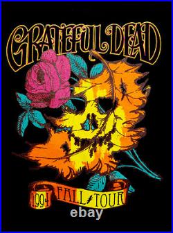 Grateful Dead Shirt T Shirt Vintage 1994 Fall Tour Face Autumn Leaves Rose GDM L
