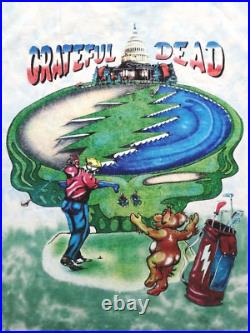 Grateful Dead Shirt T Shirt Vintage 1994 Golfing Golf Club Ball PGA DC USA GD XL