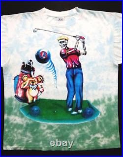 Grateful Dead Shirt T Shirt Vintage 1994 Golfing Golf Club Ball PGA DC USA GD XL