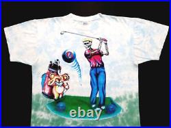Grateful Dead Shirt T Shirt Vintage 1994 Golfing Golf Club Ball PGA DC USA GD XL