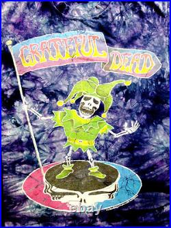 Grateful Dead Shirt T Shirt Vintage 1994 Jester Steal Your Face Tie Dye MT GDM L