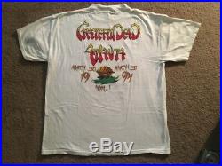 Grateful Dead Shirt T Shirt Vintage 1994 Spring Tour Atlanta XXL Peach NOS RARE