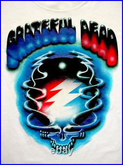 Grateful Dead Shirt T Shirt Vintage 1994 Steal Your Face Graffiti Paint GD GDM L