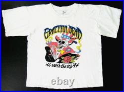 Grateful Dead Shirt T Shirt Vintage 1994 Summer Tour Its Worth The Trip USA XXL