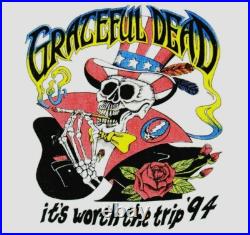Grateful Dead Shirt T Shirt Vintage 1994 Summer Tour Its Worth The Trip USA XXL
