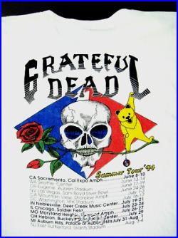 Grateful Dead Shirt T Shirt Vintage 1994 Summer Tour Its Worth The Trip USA XXL