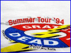 Grateful Dead Shirt T Shirt Vintage 1994 Summer Tour Lightning Bolt Roth GDM L