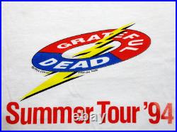 Grateful Dead Shirt T Shirt Vintage 1994 Summer Tour Lightning Bolt Roth GDM L