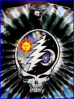 Grateful Dead 'Never Dead' Tie-Dye T-Shirt – 100% Cotton – Men's S-4X – Liquid Blue