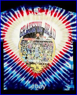 Grateful Dead Shirt T Shirt Vintage 1995 Basketball NBA NCAA Tie Dye NFA GDM XL
