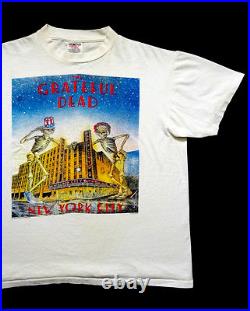 Grateful Dead Shirt T Shirt Vintage 1995 Radio City Music Hall New York'80 GD L