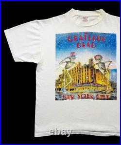 Grateful Dead Shirt T Shirt Vintage 1995 Radio City Music Hall New York'80 GD L
