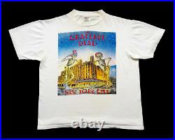 Grateful Dead Shirt T Shirt Vintage 1995 Radio City Music New York NY 1980 GDM L