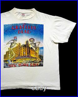 Grateful Dead Shirt T Shirt Vintage 1995 Radio City Music New York NY 1980 GDM L