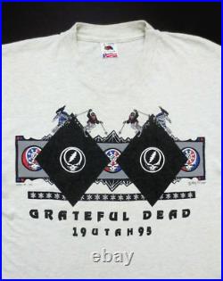 Grateful Dead Shirt T Shirt Vintage 1995 Ski Utah Skiing SLC Black Diamond GDM L