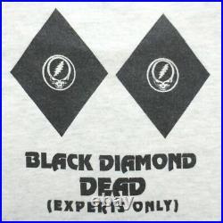 Grateful Dead Shirt T Shirt Vintage 1995 Ski Utah Skiing SLC Black Diamond GDM L