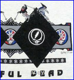 Grateful Dead Shirt T Shirt Vintage 1995 Ski Utah Skiing SLC Black Diamond GDM L