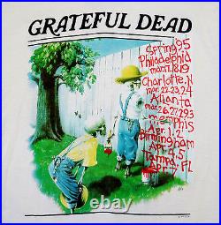 Grateful Dead Shirt T Shirt Vintage 1995 Spring Huckleberry Finn Mark Twain GD L