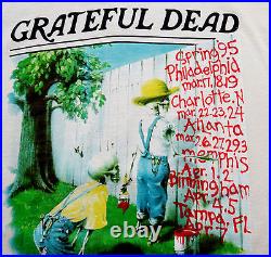 Grateful Dead Shirt T Shirt Vintage 1995 Spring Huckleberry Finn Mark Twain GD L