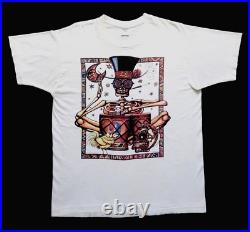 Grateful Dead Shirt T Shirt Vintage 1995 Spring Tour Skeleton Drums Space GDM XL