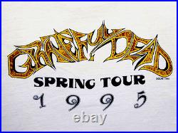 Grateful Dead Shirt T Shirt Vintage 1995 Spring Tour Skeleton Drums Space GDM XL