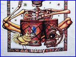 Grateful Dead Shirt T Shirt Vintage 1995 Spring Tour Skeleton Drums Space GDM XL