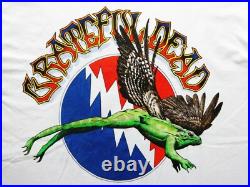 Grateful Dead Shirt T Shirt Vintage 1995 Summer Tour Flying Frog'95 GD XL New