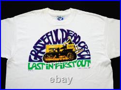 Grateful Dead Shirt T Shirt Vintage 1995 Summer Tour Road Crew Bulldozer GDP XL