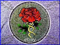 Grateful Dead Shirt T Shirt Vintage 1995 Tour Stone Roses Black GDM NFA XL New