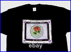 Grateful Dead Shirt T Shirt Vintage 1995 Tour Stone Roses Black GDM NFA XL New