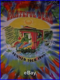 Grateful Dead Shirt T Shirt Vintage 1995 Train Engine Locomotive Summer GDM XL