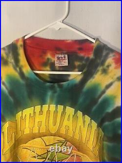 Grateful Dead Shirt T Shirt Vintage 1996 Lithuania Basketball Olympics NBA XL