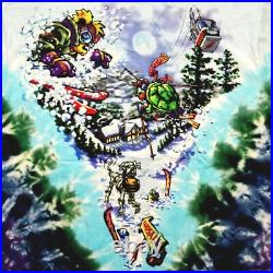 Grateful Dead Shirt T Shirt Vintage 1996 Ski Skiing Snow Bear Tie Dye GDM XL New