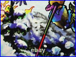 Grateful Dead Shirt T Shirt Vintage 1996 Ski Skiing Snow Bear Tie Dye GDM XL New