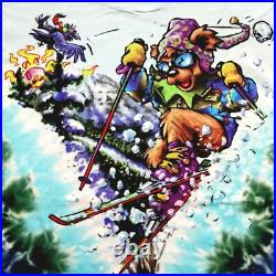 Grateful Dead Shirt T Shirt Vintage 1996 Skiing Ski Snow Bear Tie Dye GDM XL New