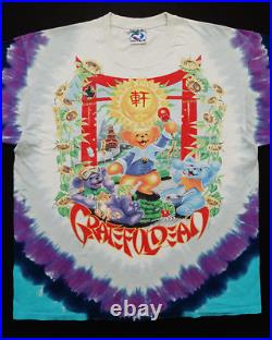 Grateful Dead Shirt T Shirt Vintage 1997 China Rider Chinese Bear Tie Dye GDM XL
